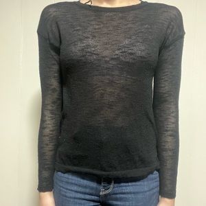 Sheer black sweater
